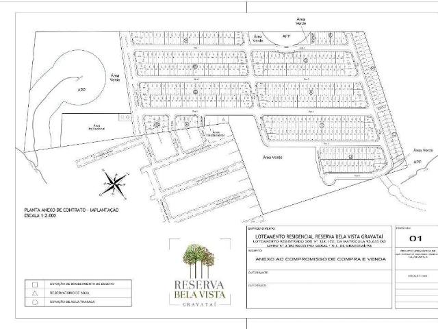 Terreno / Lote para Venda em Gravataí/RS Loteamento Jardim Timbaúva