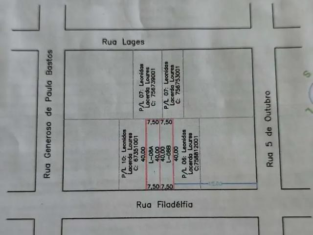 Terreno / Lote para Venda em Guarapuava/PR Boqueirão