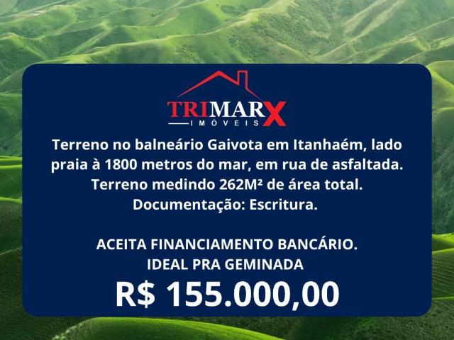Terreno / Lote para Venda em Itanhaém/SP Gaivota Praia