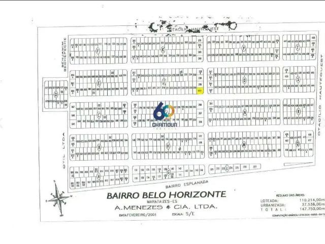 Terreno / Lote para Venda em Marataízes/ES Bairro Belo Horizonte