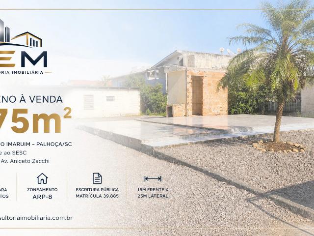 Terreno / Lote para Venda em Palhoça/SC Ponte do Imaruim