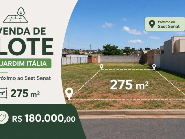 Terreno / Lote para Venda em Patos de Minas/MG Jardim Italia
