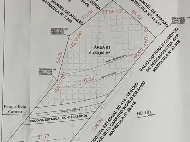 Terreno / Lote para Venda em Penha/SC Santa Lídia