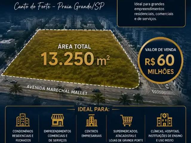 Terreno / Lote para Venda em Praia Grande/SP Canto do Forte