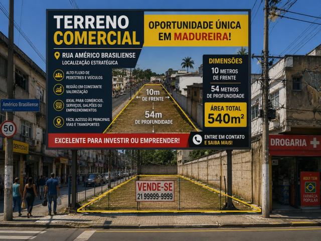 Terreno / Lote para Venda em Rio de Janeiro/RJ Madureira