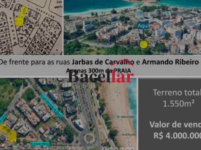 Terreno / Lote para Venda em Rio de Janeiro/RJ Recreio dos Bandeirantes