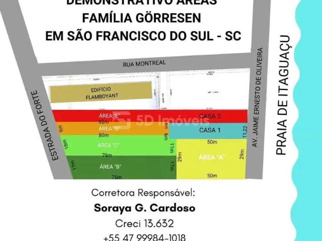 Terreno / Lote para Venda em São Francisco do Sul/SC Itaguaçu