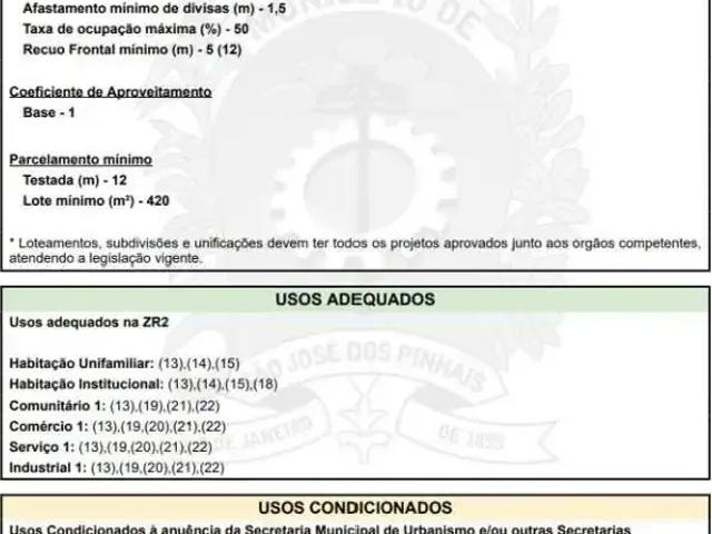 Terreno / Lote para Venda em São José dos Pinhais/PR Aristocrata