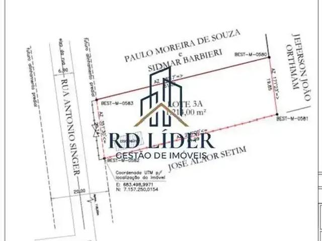Terreno / Lote para Venda em São José dos Pinhais/PR Campo Largo da Roseira