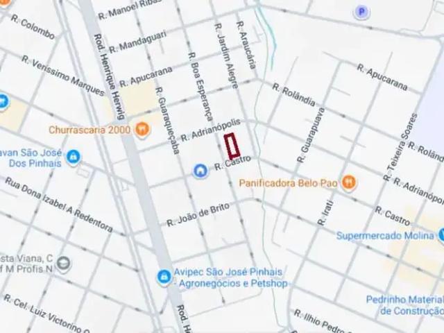 Terreno / Lote para Venda em São José dos Pinhais/PR Cruzeiro