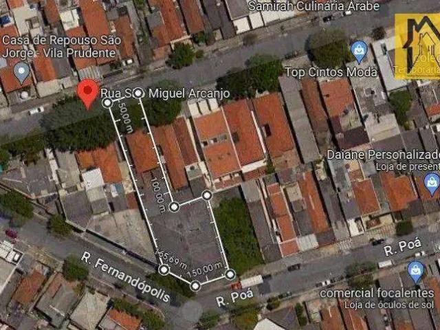 Terreno / Lote para Venda em São Paulo/SP Vila Prudente
