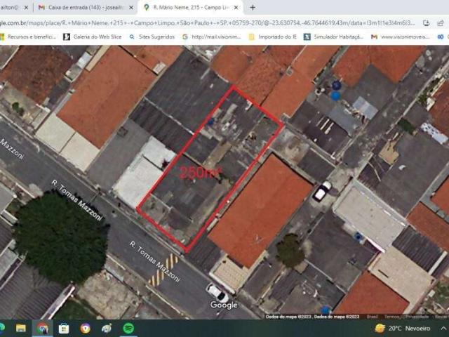 Terreno / Lote para Venda em São Paulo/SP Jardim Samara