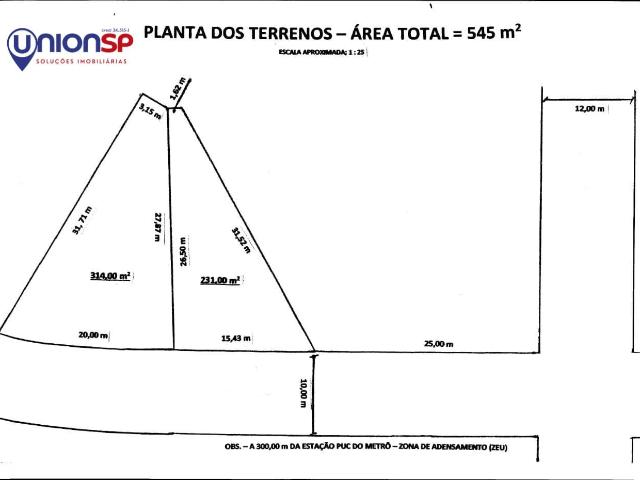 Terreno / Lote para Venda em São Paulo/SP Pacaembu