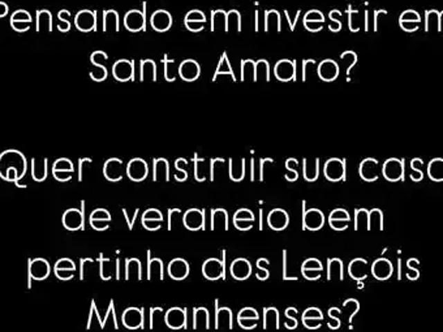 Terreno / Lote para Venda em Santo Amaro/MA Centro