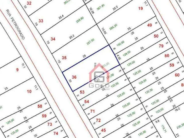 Terreno / Lote para Venda em Santo André/SP Capuava