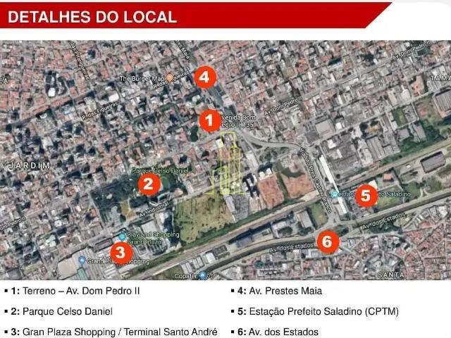 Terreno / Lote para Venda em Santo André/SP Jardim