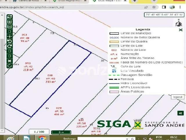 Terreno / Lote para Venda em Santo André/SP Vila Assunção 1 Quartos