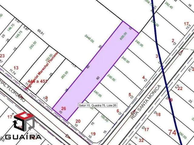 Terreno / Lote para Venda em Santo André/SP Vila Gilda
