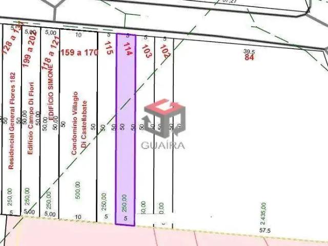Terreno / Lote para Venda em Santo André/SP Vila Humaitá