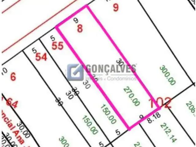 Terreno / Lote para Venda em Santo André/SP Vila Scarpelli