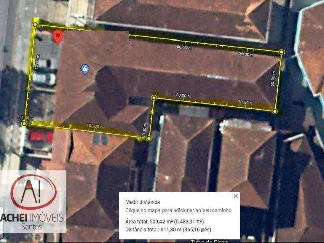 Terreno / Lote para Venda em Santos/SP Campo Grande