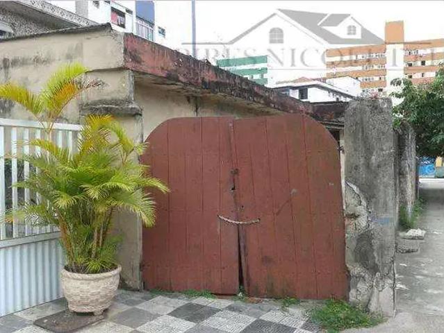 Terreno / Lote para Venda em Santos/SP Encruzilhada