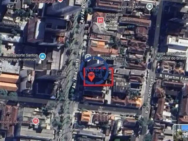 Terreno / Lote para Venda em Santos/SP Gonzaga