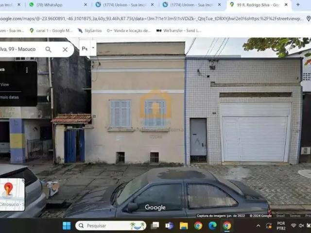 Terreno / Lote para Venda em Santos/SP Macuco
