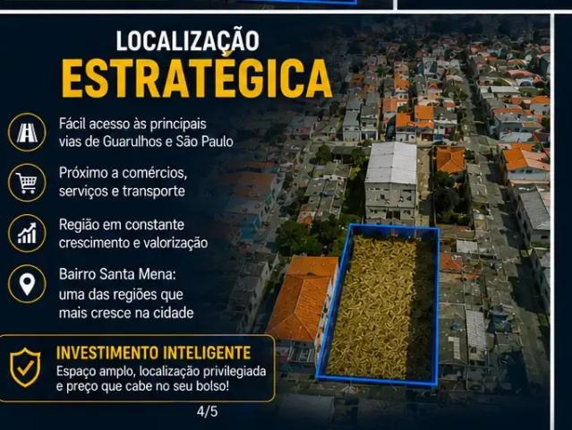 Terreno / Lote para Locação em Guarulhos/SP Vila Silveira