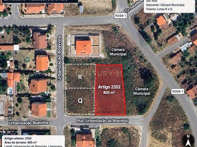 Terreno para construção com 805 m² | Linhaceira – Tomar