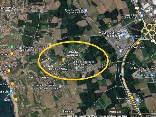 Terreno para construção, com 2500 m2, em Vila Chã