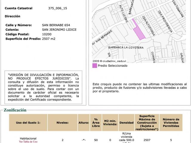 Terreno para desarrollar 5 casas en San Jer?nimo L?dice