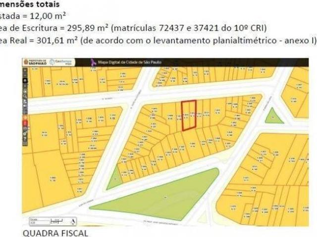 Terreno para Venda em São Paulo, Lapa, 4 vagas