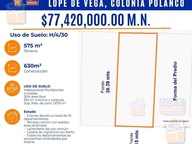 TERRENO POLANCO V SECCION H4/30