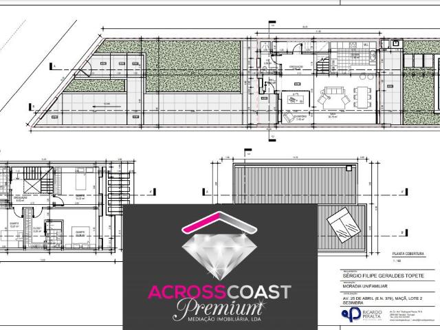 Terreno + Projeto de construção aprovado Moradia com piscina Sesimbra