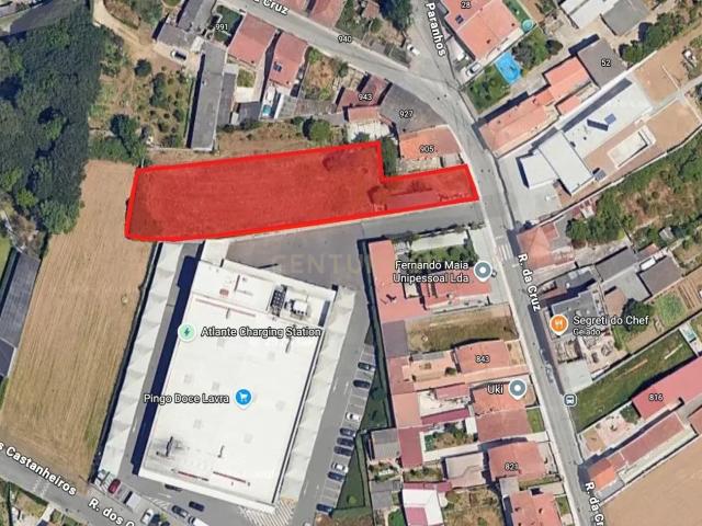 Terreno rústico com viabilidade de construção em Lavra – Matosinhos | 1.466,60 m²