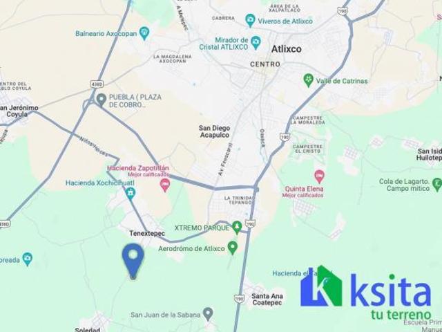 Terreno rural en venta en Tenextepec, Atlixco