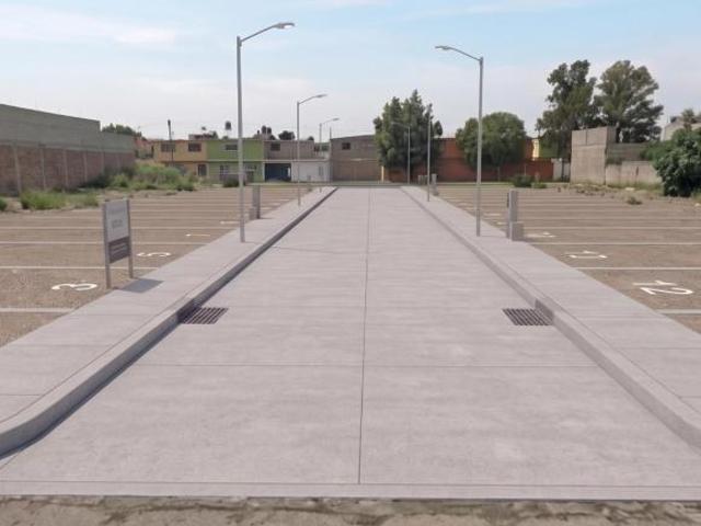 Terreno rectangular, con doble acceso en zona residencial