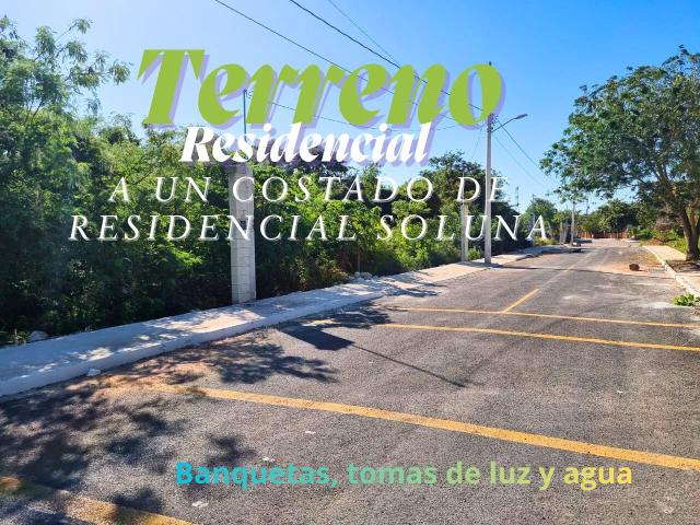 Terreno residencial a un costado de Privada Residencial Solana Tixcacal