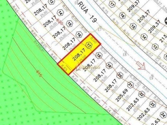 Terreno residencial à venda, 208,17 m², plano, Condomínio Gran Reserve, Indaiatuba