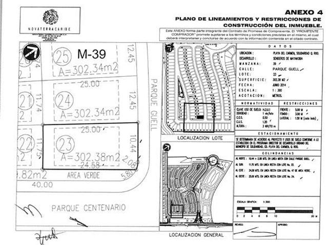 Terreno residencial en Senderos de Mayakoba | Lote en esquina