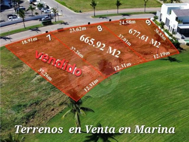 Terreno Residencial en venta en MARINA CAMPO DE GOLF Vista al Campo de Golf Mazatl?n