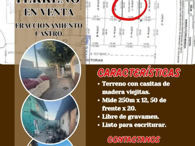 Terreno Residencial en Venta en Fraccionamiento Castro, Tijuana