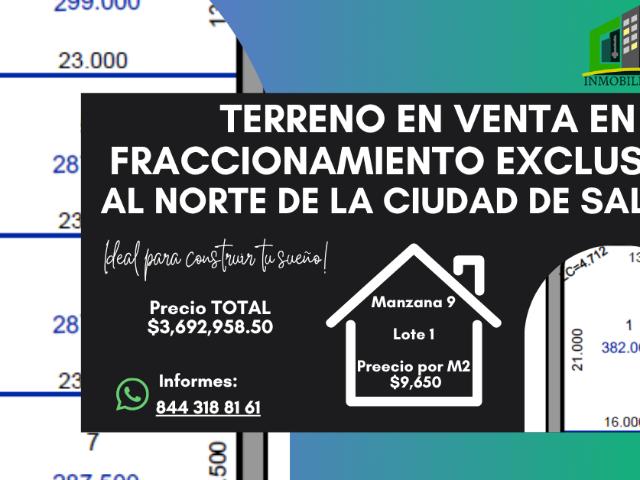 Terreno residencial en venta en Rincón de Alcántara, Saltillo