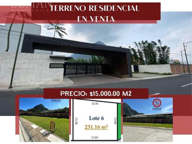 TERRENO RESIDENCIAL EN VENTA *LOTE 6* ORIZABA PUEBLO MAGICO