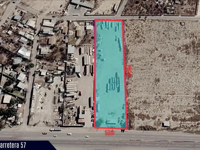 Terreno sobre carretera 57 disponible para venta