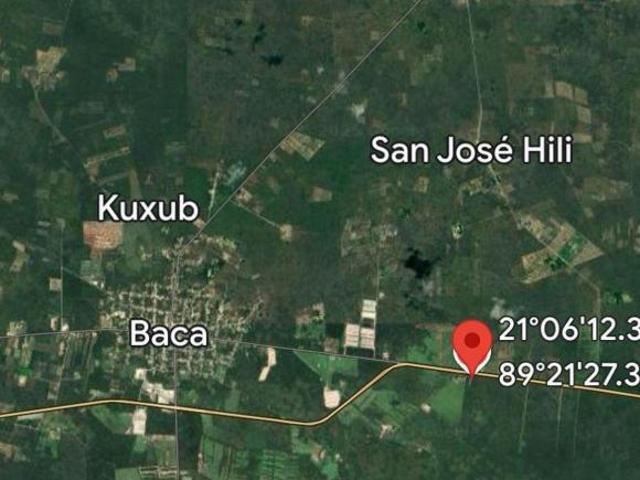 Terreno sobre carretera merida Motul