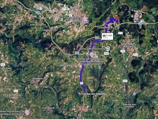 Terreno Urbanizável no Cabeço dos Cartaxos, Igreja Nova