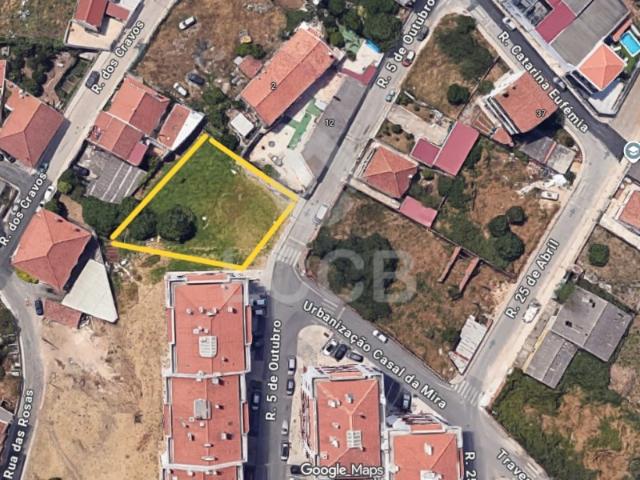 TERRENO Urbano à venda para construção de moradia RUA 5 DE OUTUBRO, ALTO DA MIRA PRÓXIMO do UBBO