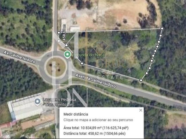 Terreno urbano com 10.830 m², localizado na Avenida Jaime Isidoro, em Vila Nova de Gaia